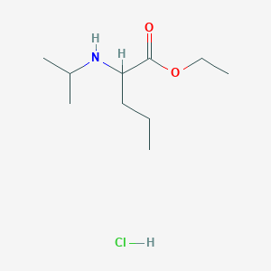 Ethyl 2-[(propan-2-yl)amino]pentanoate hydrochloride