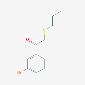 1-(3-Bromophenyl)-2-(propylthio)ethan-1-one