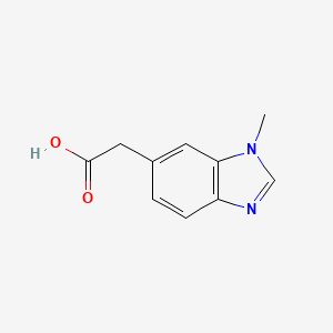 2-(1-methyl-1H-1,3-benzodiazol-6-yl)acetic acid