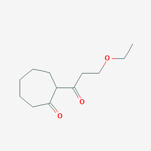 2-(3-Ethoxypropanoyl)cycloheptan-1-one