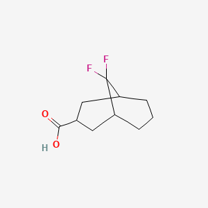 molecular formula C10H14F2O2 B13640875 9,9-Difluorobicyclo[3.3.1]nonane-3-carboxylic acid 