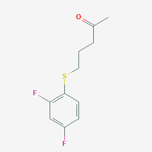 5-((2,4-Difluorophenyl)thio)pentan-2-one