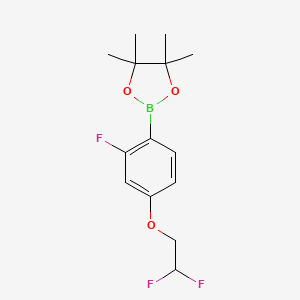 2-[4-(2,2-Difluoroethoxy)-2-fluorophenyl]-4,4,5,5-tetramethyl-1,3,2-dioxaborolane