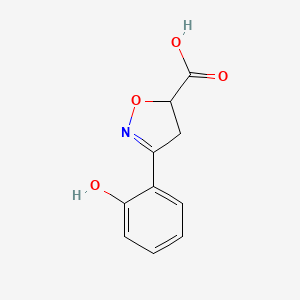 B1364093 3-(2-Hydroxy-phenyl)-4,5-dihydro-isoxazole-5-carboxylic acid CAS No. 712347-85-8