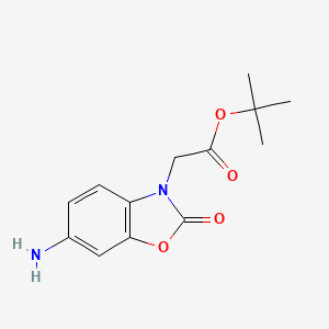 Tert-butyl2-(6-amino-2-oxo-2,3-dihydro-1,3-benzoxazol-3-yl)acetate