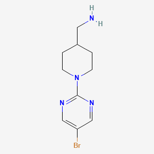 [1-(5-Bromopyrimidin-2-yl)piperidin-4-yl]methanamine