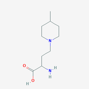 molecular formula C10H20N2O2 B13641037 2-Amino-4-(4-methylpiperidin-1-yl)butanoic acid 