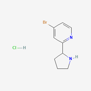 4-Bromo-2-(pyrrolidin-2-yl)pyridine hydrochloride