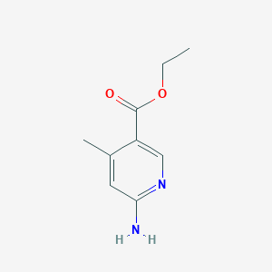 molecular formula C9H12N2O2 B13641044 Ethyl 6-amino-4-methylnicotinate 