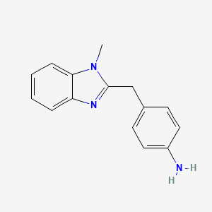 4-[(1-Methyl-1H-benzimidazol-2-yl)methyl]benzenamine