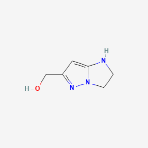 molecular formula C6H9N3O B13641080 2,3-Dihydro-1H-imidazo[1,2-b]pyrazole-6-methanol 