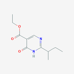 molecular formula C11H16N2O3 B13641126 Ethyl 2-(sec-butyl)-6-oxo-1,6-dihydropyrimidine-5-carboxylate 