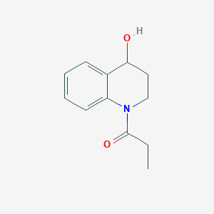 molecular formula C12H15NO2 B13641132 1-(4-Hydroxy-3,4-dihydroquinolin-1(2h)-yl)propan-1-one 