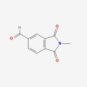 molecular formula C10H7NO3 B13641142 2-Methyl-1,3-dioxoisoindoline-5-carbaldehyde 