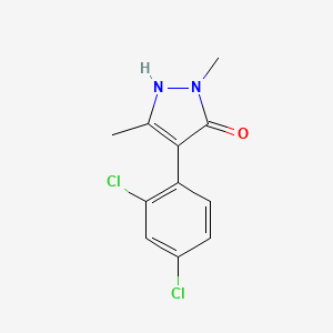 4-(2,4-Dichlorophenyl)-2,5-dimethyl-1,2-dihydro-3H-pyrazol-3-one