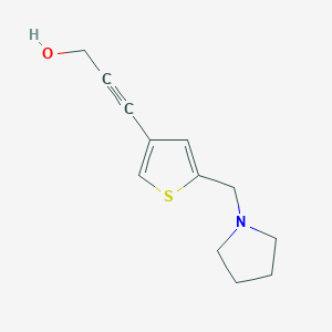 3-(5-(Pyrrolidin-1-ylmethyl)thiophen-3-yl)prop-2-yn-1-ol