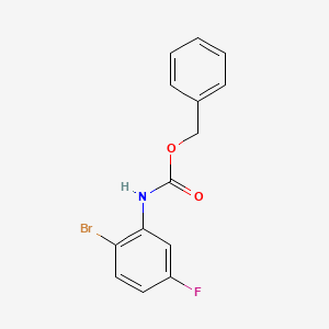 molecular formula C14H11BrFNO2 B13641229 Benzyl (2-Bromo-5-fluorophenyl)carbamate 