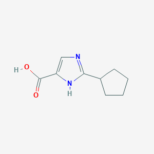 molecular formula C9H12N2O2 B1364123 2-cyclopentyl-1H-imidazole-4-carboxylic acid CAS No. 794495-34-4