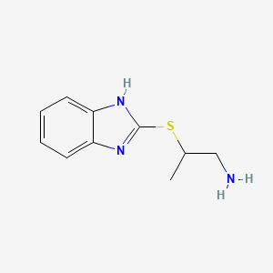 2-((1h-Benzo[d]imidazol-2-yl)thio)propan-1-amine