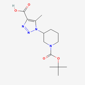 1-(1-(Tert-butoxycarbonyl)piperidin-3-yl)-5-methyl-1h-1,2,3-triazole-4-carboxylic acid