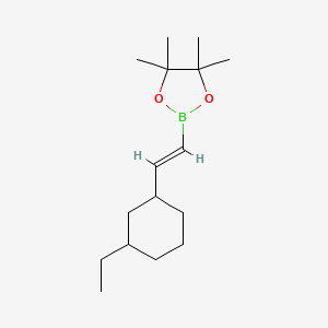 2-[2-(3-Ethylcyclohexyl)ethenyl]-4,4,5,5-tetramethyl-1,3,2-dioxaborolane