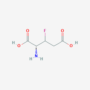 molecular formula C5H8FNO4 B136413 (2R)-2-amino-3-fluoropentanedioic acid CAS No. 142292-79-3