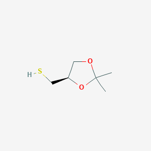 molecular formula C6H12O2S B13641319 [(4R)-2,2-dimethyl-1,3-dioxolan-4-yl]methanethiol 