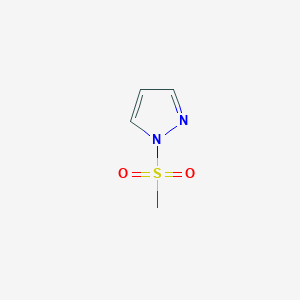 molecular formula C4H6N2O2S B13641342 1-(Methylsulfonyl)-1H-pyrazole 