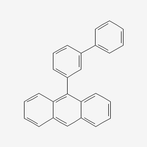 molecular formula C26H18 B13641357 9-([1,1'-Biphenyl]-3-yl)anthracene 