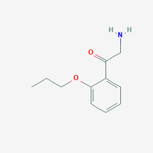 molecular formula C11H15NO2 B13641382 2-Amino-1-(2-propoxyphenyl)ethan-1-one 