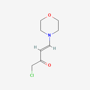 molecular formula C8H12ClNO2 B13641387 1-Chloro-4-(morpholin-4-yl)but-3-en-2-one 