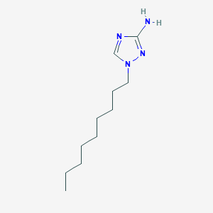 molecular formula C11H22N4 B13641409 1-Nonyl-1h-1,2,4-triazol-3-amine 