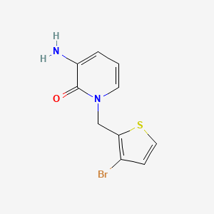 molecular formula C10H9BrN2OS B13641413 3-Amino-1-((3-bromothiophen-2-yl)methyl)pyridin-2(1h)-one 