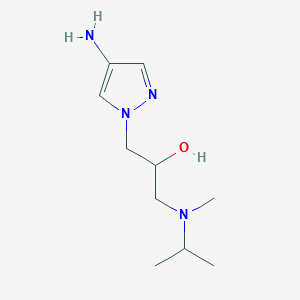 1-(4-Amino-1h-pyrazol-1-yl)-3-(isopropyl(methyl)amino)propan-2-ol