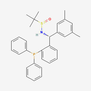 (R)-N-((R)-(3,5-Dimethylphenyl)(2-(diphenylphosphanyl)phenyl)methyl)-2-methylpropane-2-sulfinamide