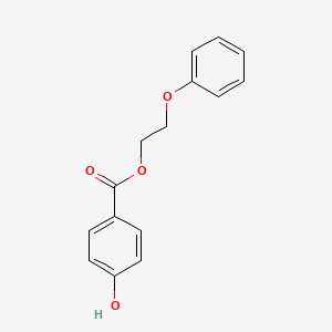 molecular formula C15H14O4 B1364145 Phenoxyethylparaben CAS No. 55468-88-7