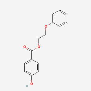 molecular formula C15H14O4 B1364145 苯氧乙基对羟基苯甲酸酯 CAS No. 55468-88-7