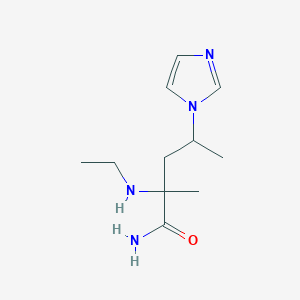 2-(Ethylamino)-4-(1h-imidazol-1-yl)-2-methylpentanamide