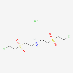 2-((2-Chloroethyl)sulphonyl)ethyl(2-((2-chloroethyl)sulphonyl)ethyl)ammonium chloride