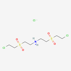 molecular formula C8H18Cl3NO4S2 B1364146 2-((2-氯乙基)磺酰基)乙基(2-((2-氯乙基)磺酰基)乙基)氯化铵 CAS No. 65180-91-8