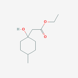 molecular formula C11H20O3 B13641472 Ethyl 2-(1-hydroxy-4-methylcyclohexyl)acetate 