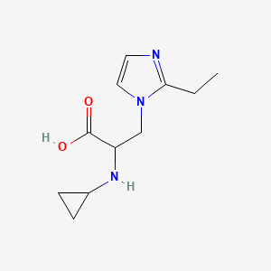 2-(Cyclopropylamino)-3-(2-ethyl-1h-imidazol-1-yl)propanoic acid