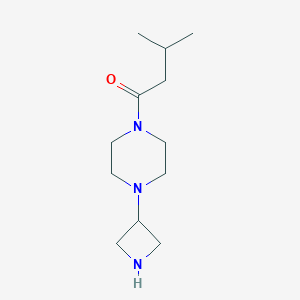 molecular formula C12H23N3O B13641490 1-(4-(Azetidin-3-yl)piperazin-1-yl)-3-methylbutan-1-one 