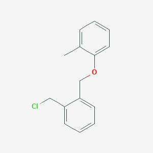 molecular formula C15H15ClO B136415 2-(2-Methylphenoxymethyl)benzyl chloride CAS No. 156489-68-8