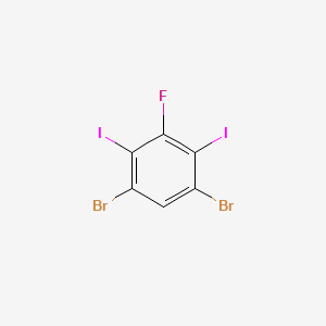 1,5-Dibromo-3-fluoro-2,4-diiodobenzene