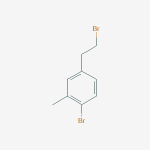 molecular formula C9H10Br2 B13641564 1-Bromo-4-(2-bromoethyl)-2-methylbenzene 