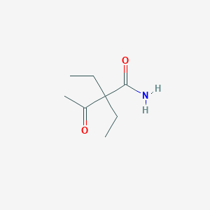 molecular formula C8H15NO2 B1364157 2,2-Diethyl-3-oxobutanamide 