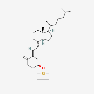 molecular formula C33H58OSi B13641579 [(1S,3E)-3-[2-[(1R,3aS,7aR)-7a-methyl-1-[(2R)-6-methylheptan-2-yl]-2,3,3a,5,6,7-hexahydro-1H-inden-4-ylidene]ethylidene]-4-methylidenecyclohexyl]oxy-tert-butyl-dimethylsilane 