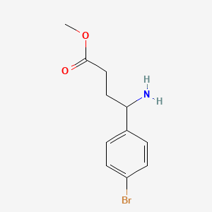 molecular formula C11H14BrNO2 B13641583 Methyl 4-amino-4-(4-bromophenyl)butanoate 