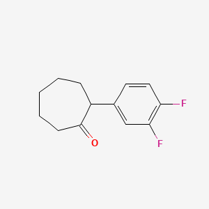 2-(3,4-Difluorophenyl)cycloheptan-1-one